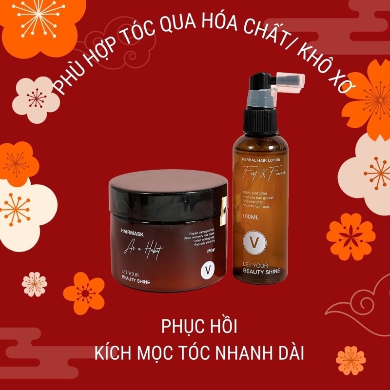 Combo phục hồi kích mọc tóc nhanh dài VyvyHairCare