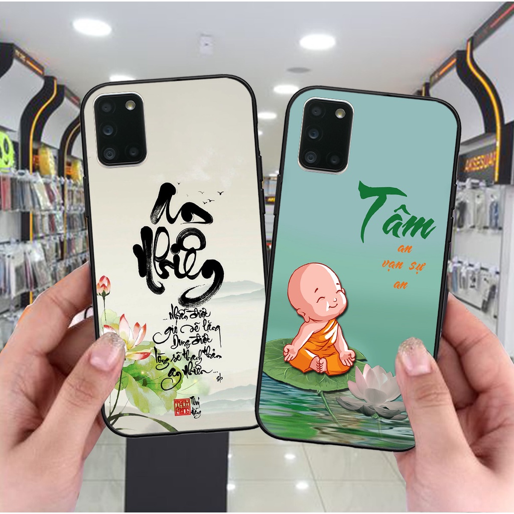 Ốp Samsung A31 / A51 / A71 bộ hình thư pháp an nhiên , tâm an sang trọng cao cấp