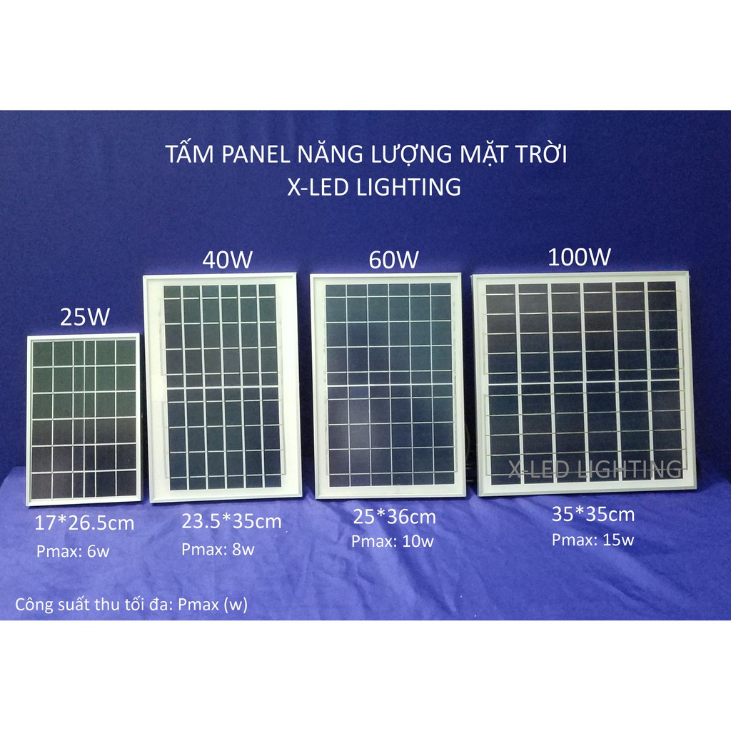 Tấm PIN thu năng lượng mặt trời 25w - 60w. BẢO HÀNH 5 năm