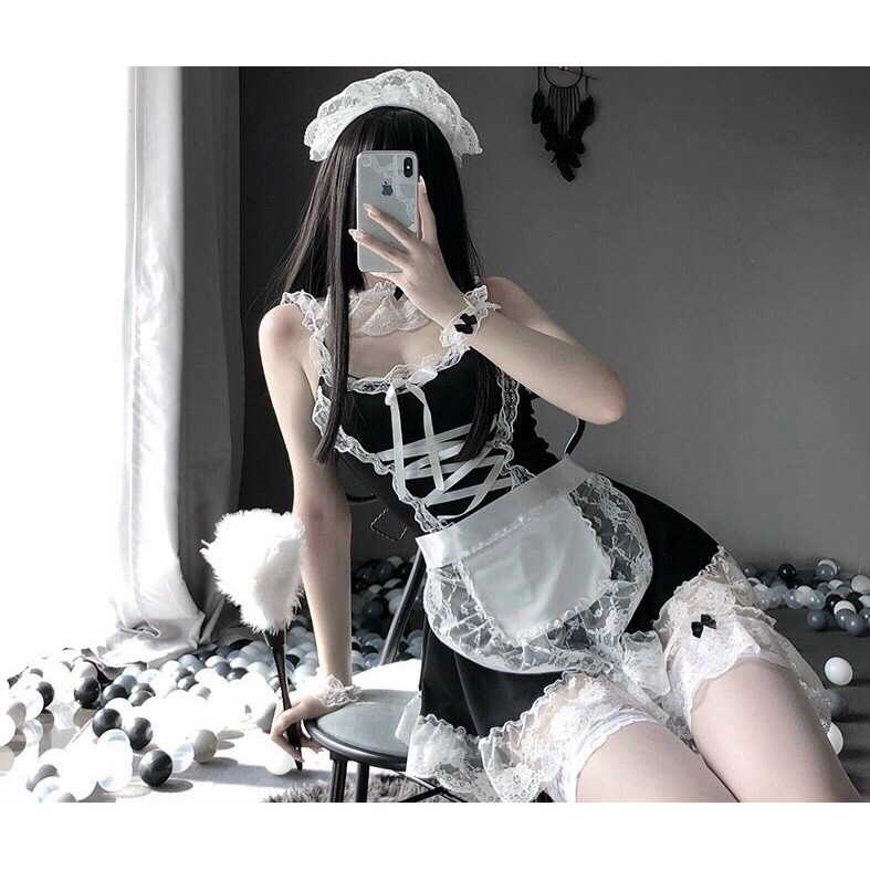 [Hàng cao cấp]Cosplay Hầu Gái, Đồ Ngủ Hóa Trang Người Hầu Sexy Quyến Rũ Gợi Cảm | BigBuy360 - bigbuy360.vn