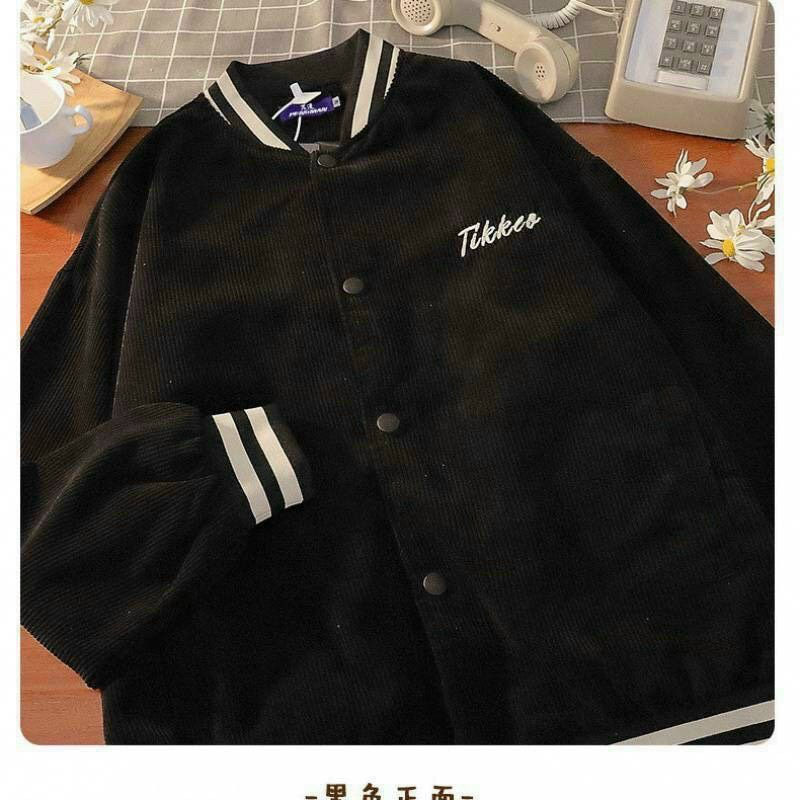 Áo Khoác BomBer Tikker Nhung 2 lớp logo thêu Tikker cao cấp 1kenz