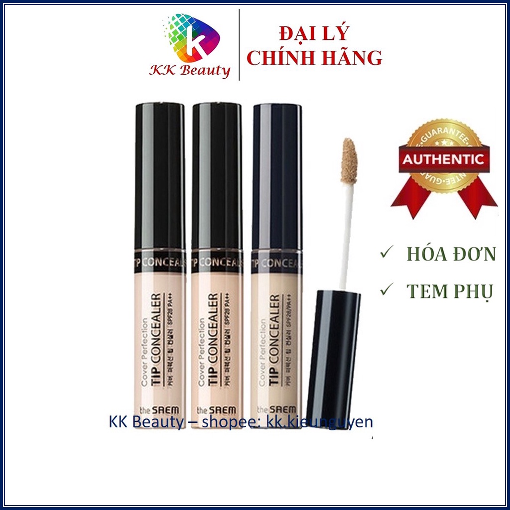 Kem che khuyết điểm The Saem Cover Perfection Tip Concealer