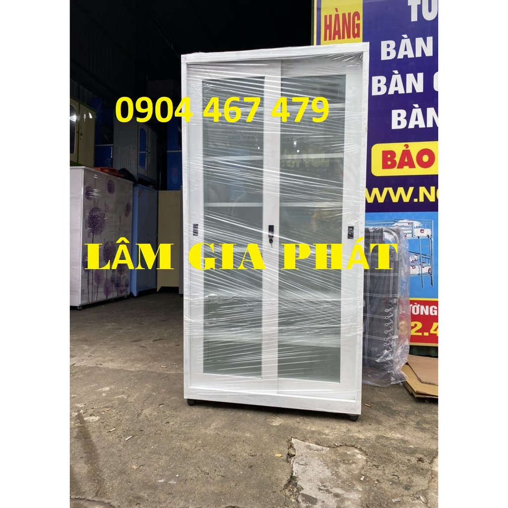 Tủ hồ sơ kiếng cửa lùa sơn tĩnh điện giá cạnh tranh