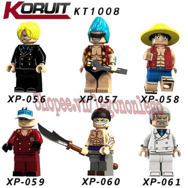 Minifigure mô hình nhân vật one piece luffy KT1008