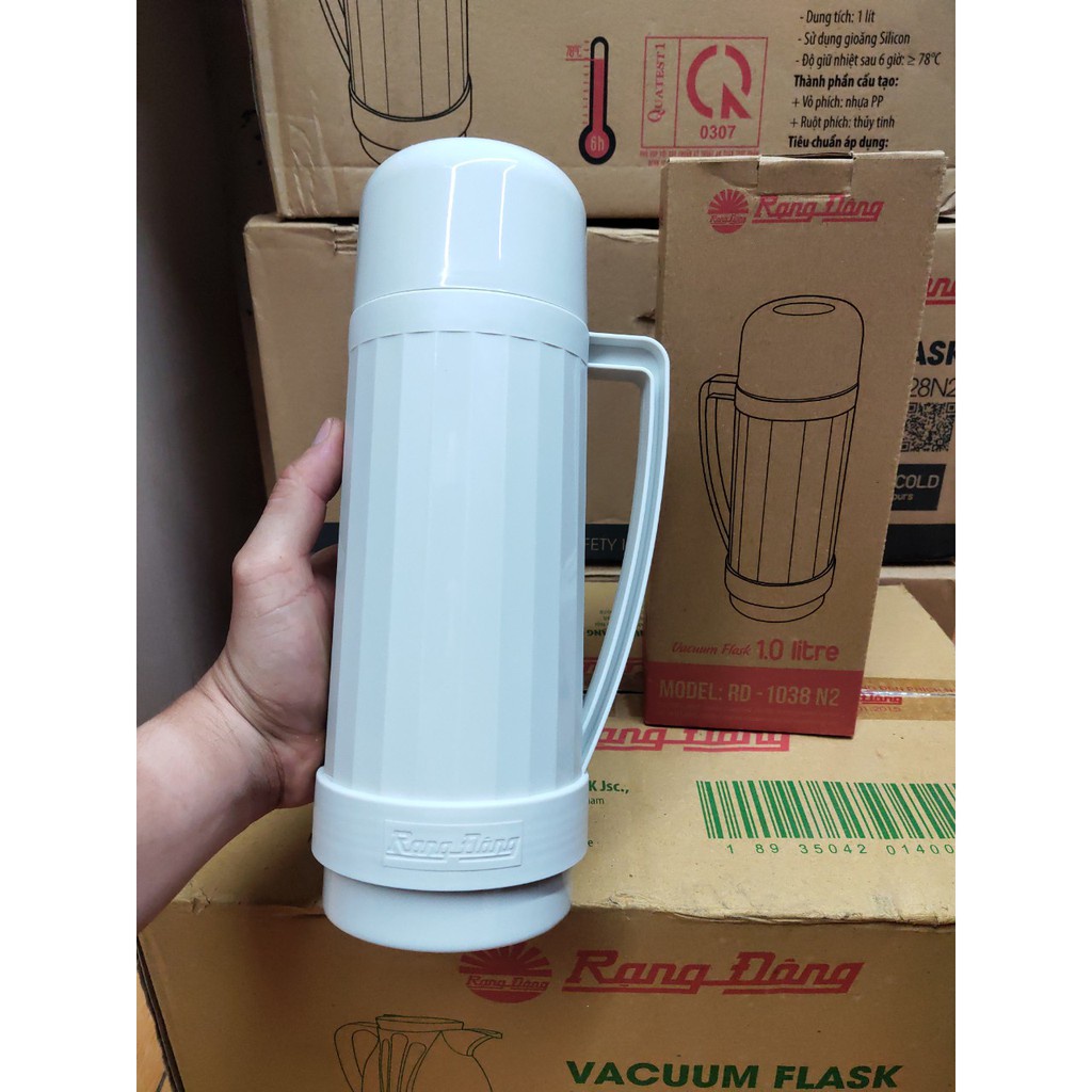 Bình Phích đựng nước nóng giữ nhiệt mini nhỏ gọn Rạng Đông 1L - RD 1038N2