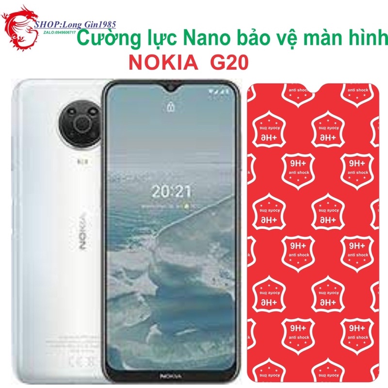 Nokia G20 Cường lực Nano chống va đập chống trầy xước tốt