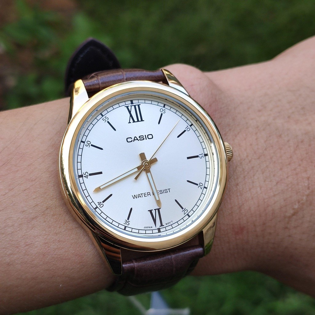 Đồng hồ nam dây da chính hãng Casio Anh Khuê MTP-V005 | BigBuy360 - bigbuy360.vn