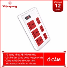 Ổ cắm Điện Quang ECO ĐQ ESK 6ECO (6 Lỗ)