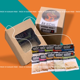 Gia vị ăn kiêng 0 calo Weber( eat clean, keto, gymer, das, không đường )