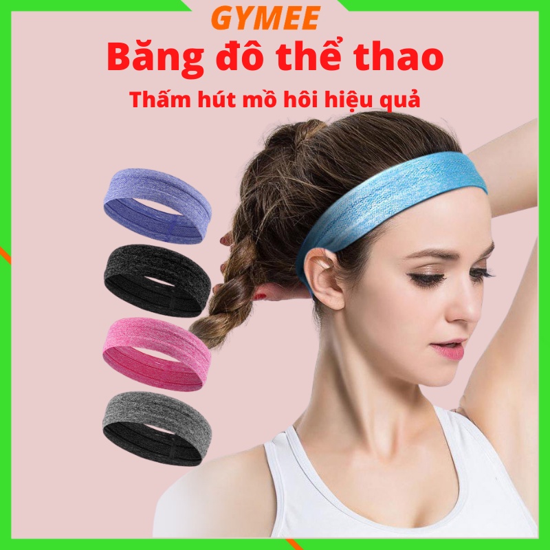 Băng Đô Thể Thao, Headband Nam Nữ Thấm Mồ Hôi Trán, Băng Đô Tập Yoga, Gym, Chạy Bộ Siêu Co Giãn