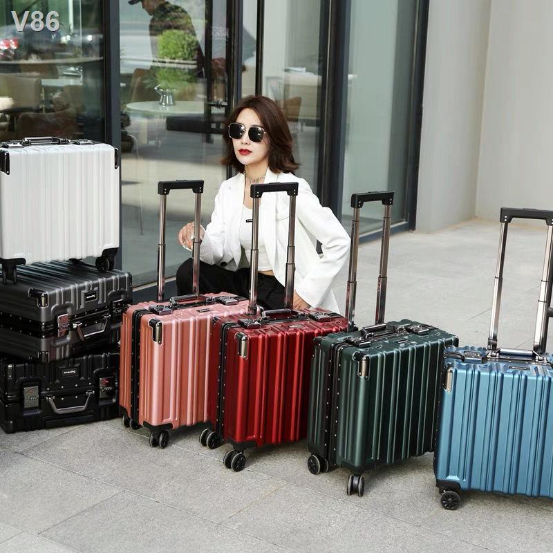 ♂✶✁Trường hợp vali kéo khung nhôm 18 inch Kangaroo Vỏ xe đẩy hành lý cho nam và nữ máy bay đặc biệt