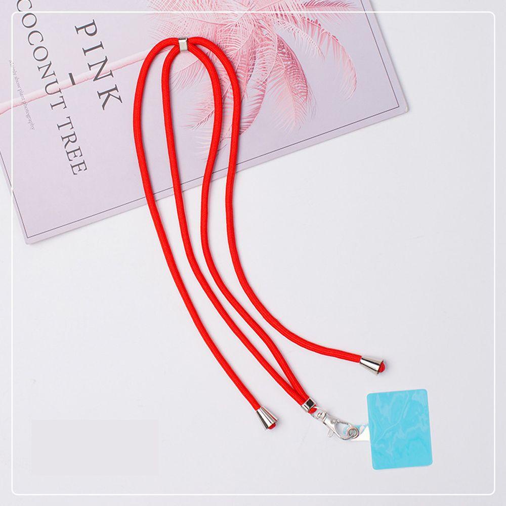 GLENES Universal Phone Lanyards Adjustable Nylon Soft Rope Crossbody Patch Phone Lanyards Mobile Phone Accessories Anti-lost Fashion Halter Safety Back Sticker Mobile Phone Strap/Multicolor