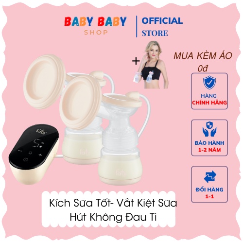 Máy hút sữa điện đôi Fatz Baby Chorus 2 có mát xa và kích sữa / 9 cấp độ lực hút