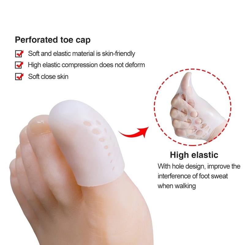 [Hàng mới về] Miếng gel bọc bảo vệ ngón chân cái giảm căng thẳng/hạn chế móng mọc ngược/thiếu móng/phồng rộp/chai sạn