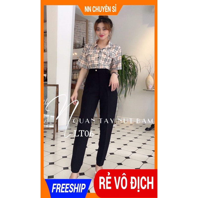 QUẦN TÂY NỮ LƯNG NÚT BẤM LT06  HÀNG ĐẸPẢNH THẬT QUẦN TÂY NỮ CÔNG SỞ - QUẦN DÀI NỮ