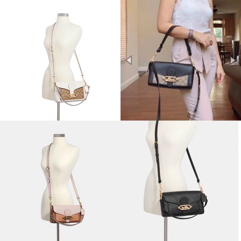 TÚI ĐEO CHÉO VÀ ĐEO VAI NỮ C0ACH SIZE 25 CÓ 2 DÂY ĐEO KHOÁ CÀI FULLBOX