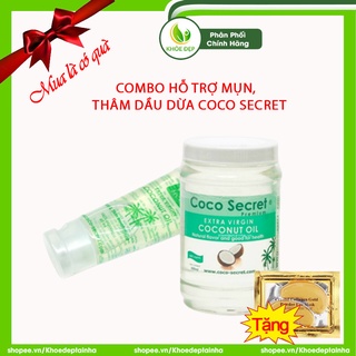 Combo hỗ trợ mụn thâm dầu dừa coco secret