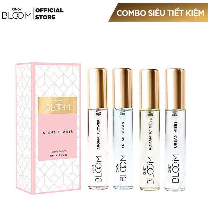 Combo 4 Nước Hoa Cindy Bloom 10ml /chai Chính Hãng