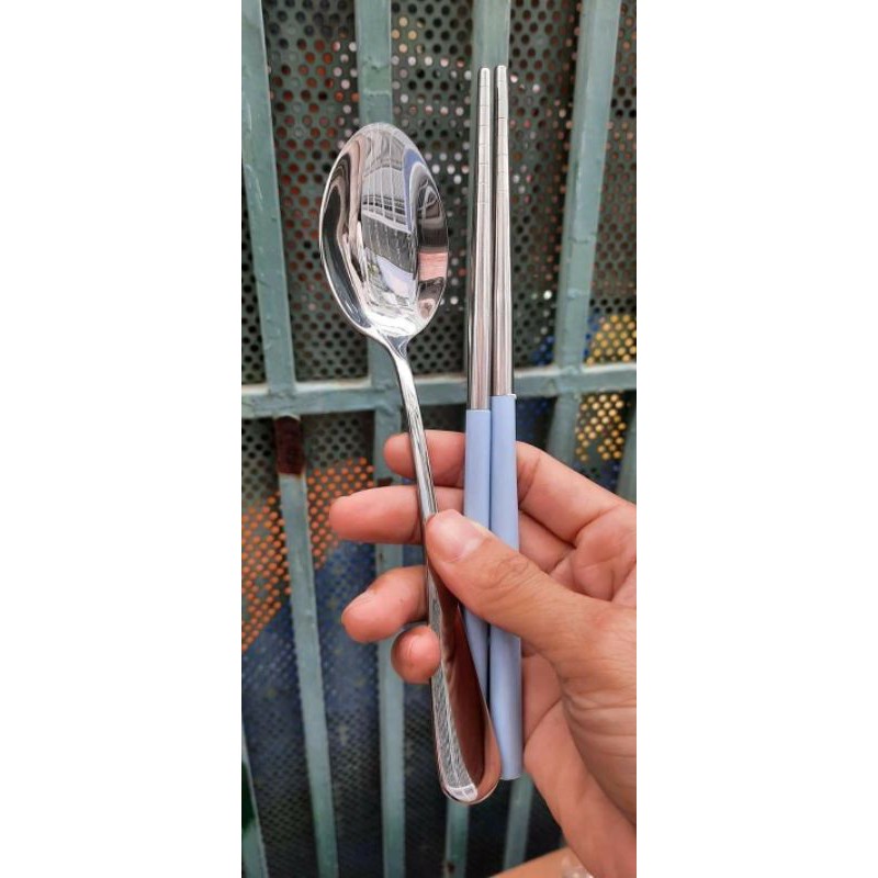 BỘ MUỖNG ĐŨA CÁ NHÂN INOX🍄 HKM