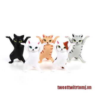 Set 5 Mô Hình Mèo Nhảy Múa Vui Nhộn Cho Bé
