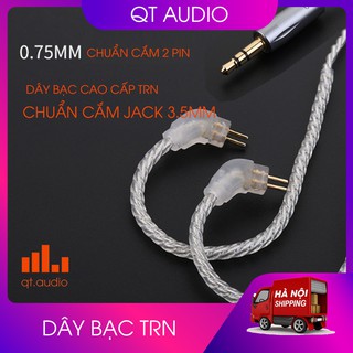 Dây Đồng Mạ Bạc Dành Cho Tai Nghe TRN,Chuẩn 0.75mm,Jack 3.5mm Audio