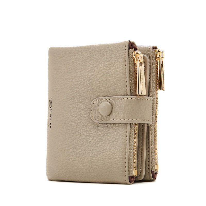 Ví nữ mini ngắn cute dễ thương FOREVER FOR YOU nhỏ gọn bỏ túi thời trang cao cấp LUVADO VD304 | BigBuy360 - bigbuy360.vn