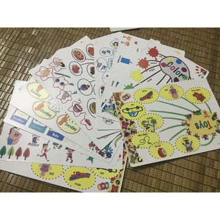 Mindmap 11 chủ đề, 30 chủ đề khổ A3, cán bóng - Thẻ học thuyết trình Tiếng Anh cho bé