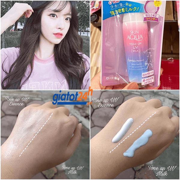 Kem chống nắng Skin Aqua tone up Nhật bản chính hãng, kem chống nắng dành cho da dầu -cosmetic999