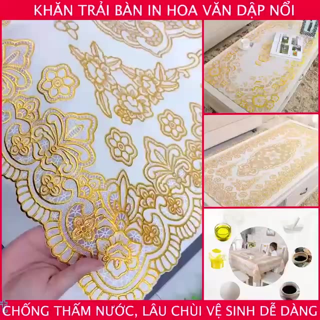 [ĐỦ KÍCH CỠ] Khăn trải bàn nhựa PVC