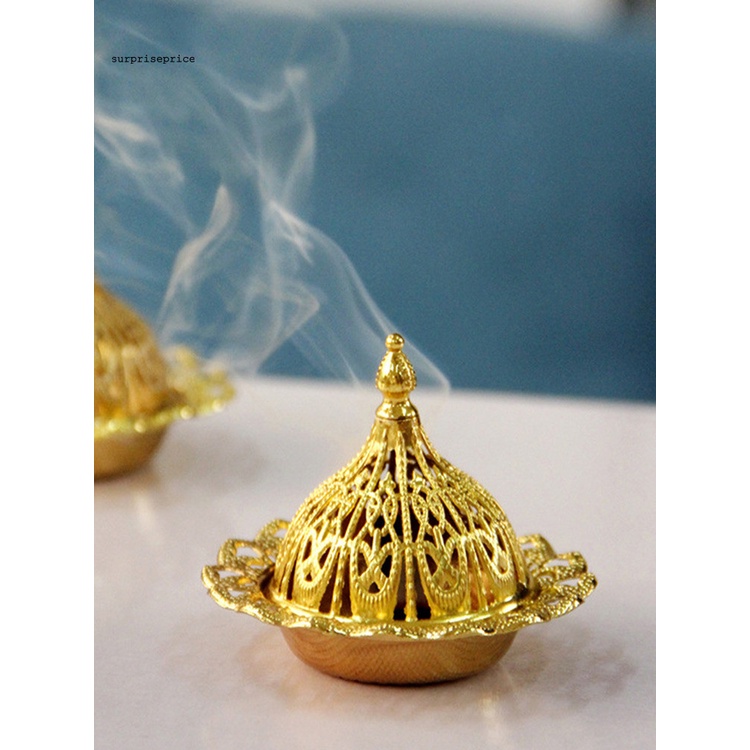 Đế đốt trầm hương bằng kim loại trang trí nhà cửa