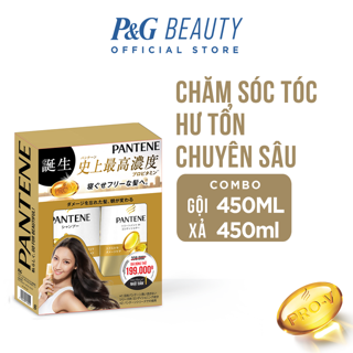 [Mã PG2112B giảm 8% đơn 199K] Bộ Pantene Nhật Bản Chăm Sóc Hư Tổn Chuyên Sâu Dầu Gội 450ml + Dầu Xả 400g