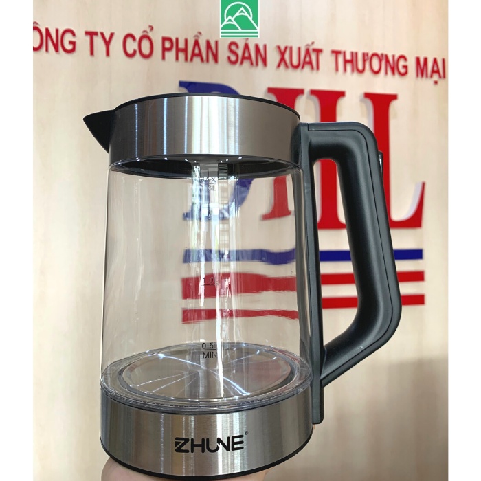 Bình đun siêu tốc, ấm đun nước cao cấp chính hãng ZHUNE 1.8L bảo hành 24 tháng toàn quốc.