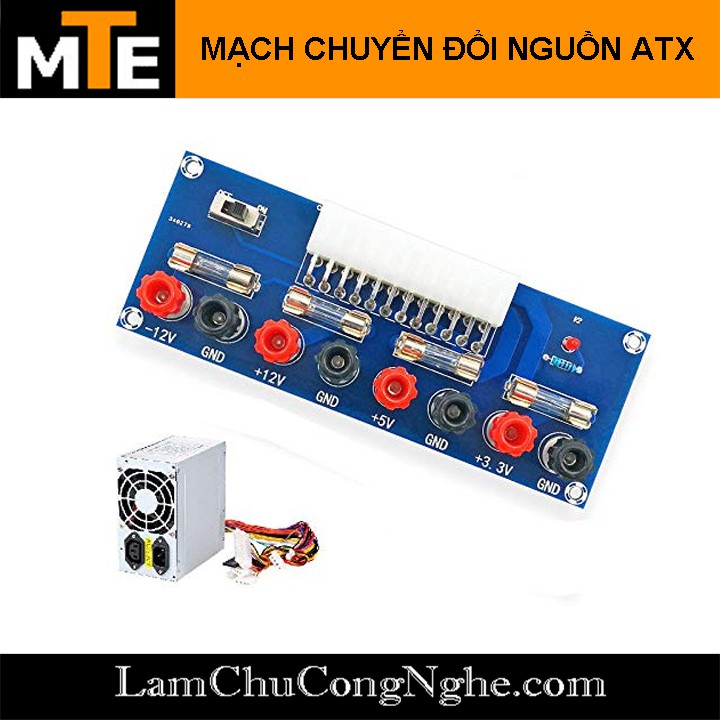 Mạch chuyển đổi nguồn máy tính ATX sang nguồn đa năng 3.3v 5v +12v -12v