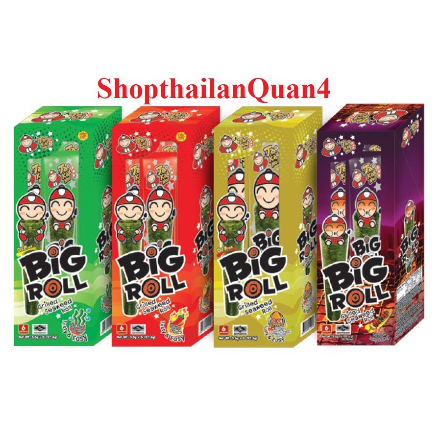 HCM- 6 gói rong biển TaoKaeNoi BIG ROLL (3,6g/gói) HSD 5/2023