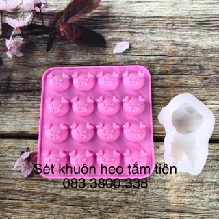 Sét khuôn silicon làm chè heo tắm tiên