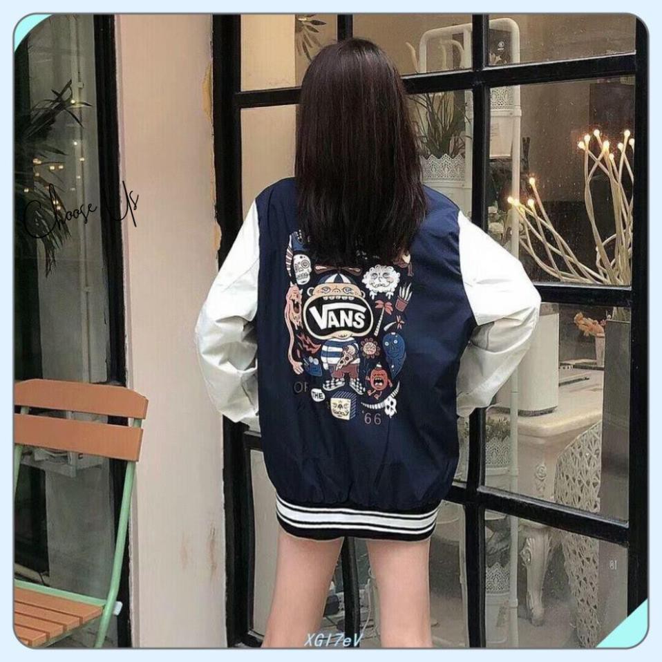 Áo Khoác Bomber Nỉ Nam Nữ Bóng Chày Vans | BigBuy360 - bigbuy360.vn
