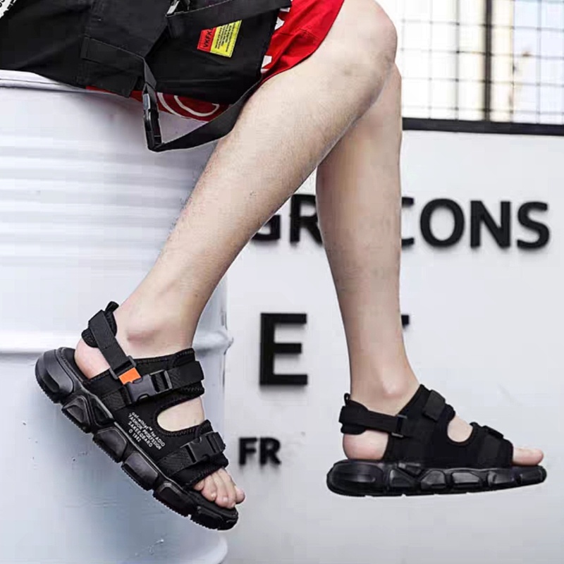 Sandal nam quai ngang &lt;Phối đồ bao đẹp&gt; - Dép quai hậu  SP-99 đế dày - Mới nhất