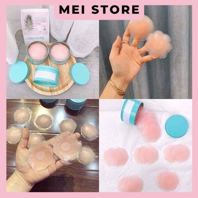 Miếng dán ngực silicon hộp sắt (5 đôi)