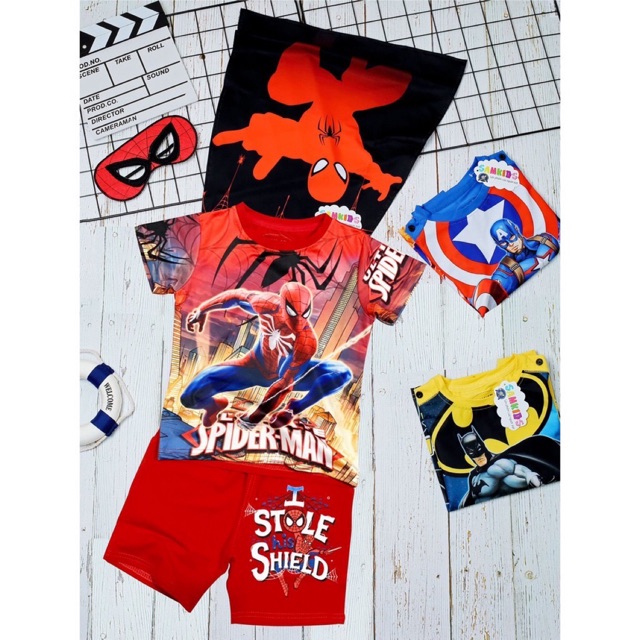 Quần áo trẻ em- hình người nhện SpiderMan cho bé trai- Hãng SamKids ( Hình thật)