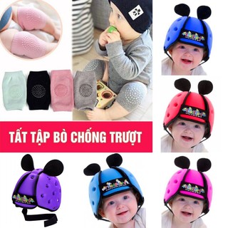 <<ComBo Tặng Tất>. Mũ Bảo Hiểm Cho Bé Tập Đi 7 Tháng Đến 3 Tuổi