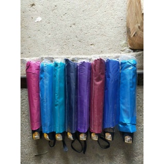 Ô gấp 3 kẻ và 1màu hàng đẹp đường kính tán 110cm có lớp bạc chống tia uv