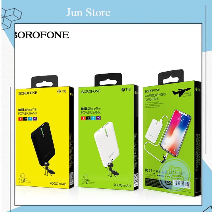 [Freeship đơn từ 50k] SẠC DỰ PHÒNG BOROFONE BT18 - 7000mAh