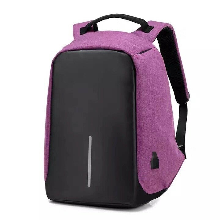 Anti-Theft Backpack Laptop Travel School Bag With USB Charging Port