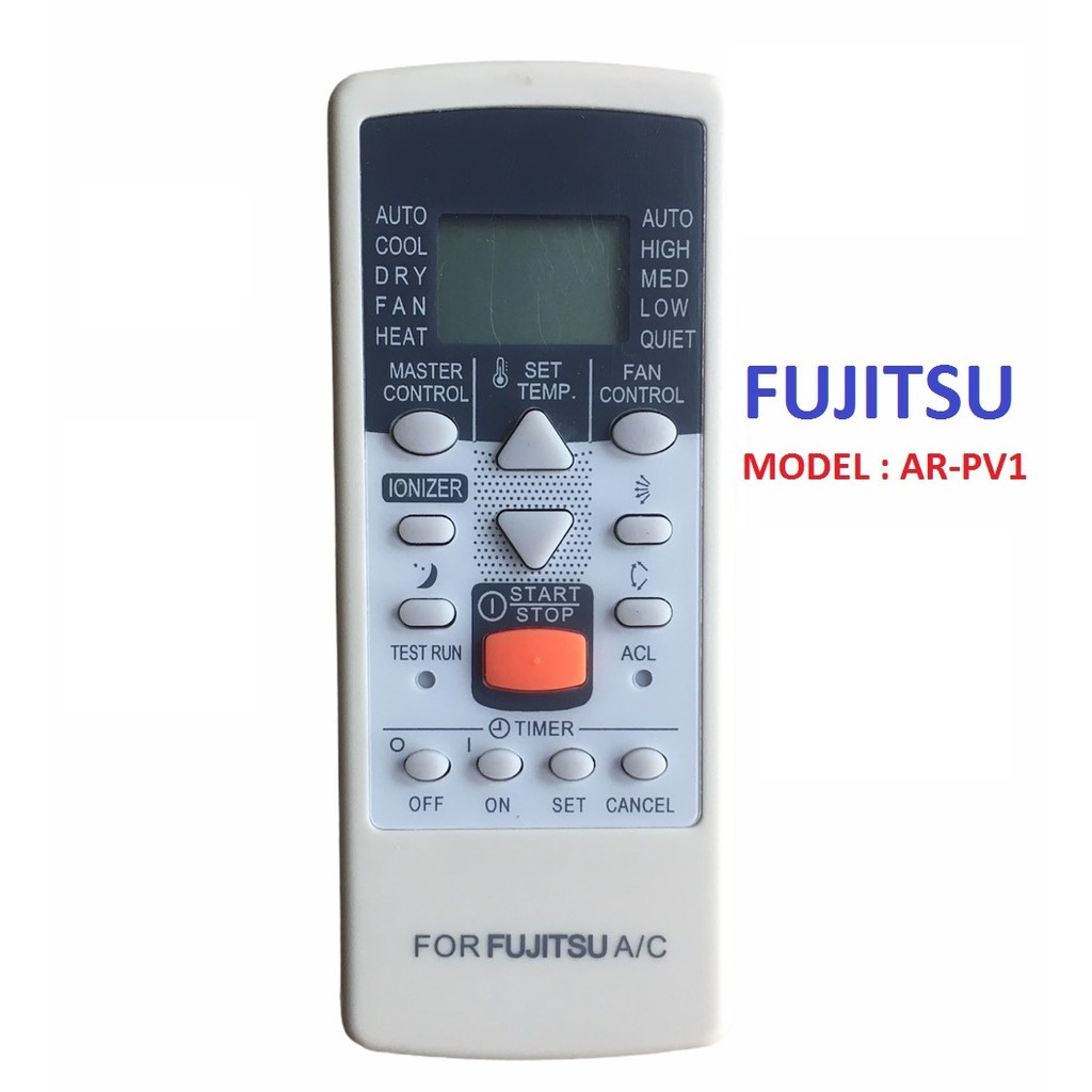 Điều khiển điều hòa Fujitsu 1 nút cam model AR-PV1 - tặng kèm pin - Remote  điều khiển máy lạnh Fujitsu  AR PV1