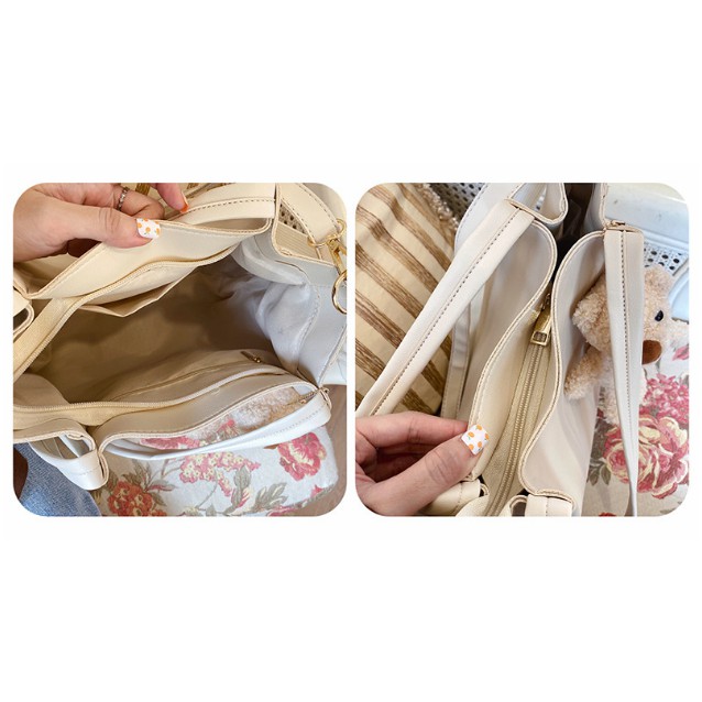 Túi tote da đeo 2 kiểu tặng kèm gấu vừa A4 giá yêu P089