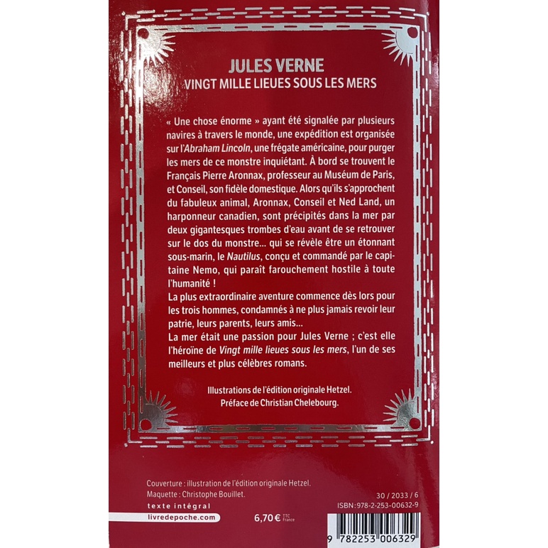 Tiểu thuyết tiếng Pháp: Vingt mille lieues sous la mer - Jules Verne (2 vạn dặm dưới đáy biển)