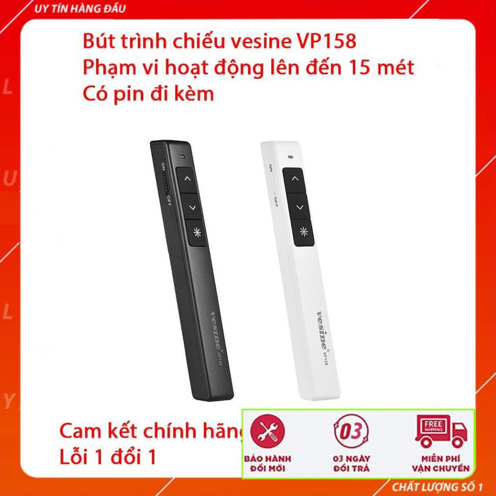 Bút trình chiếu Vesine VP158 - Hỗ trợ giảng dậy cực tốt - Bảo hành 12 tháng - Cam kết lỗi 1 đổi 1