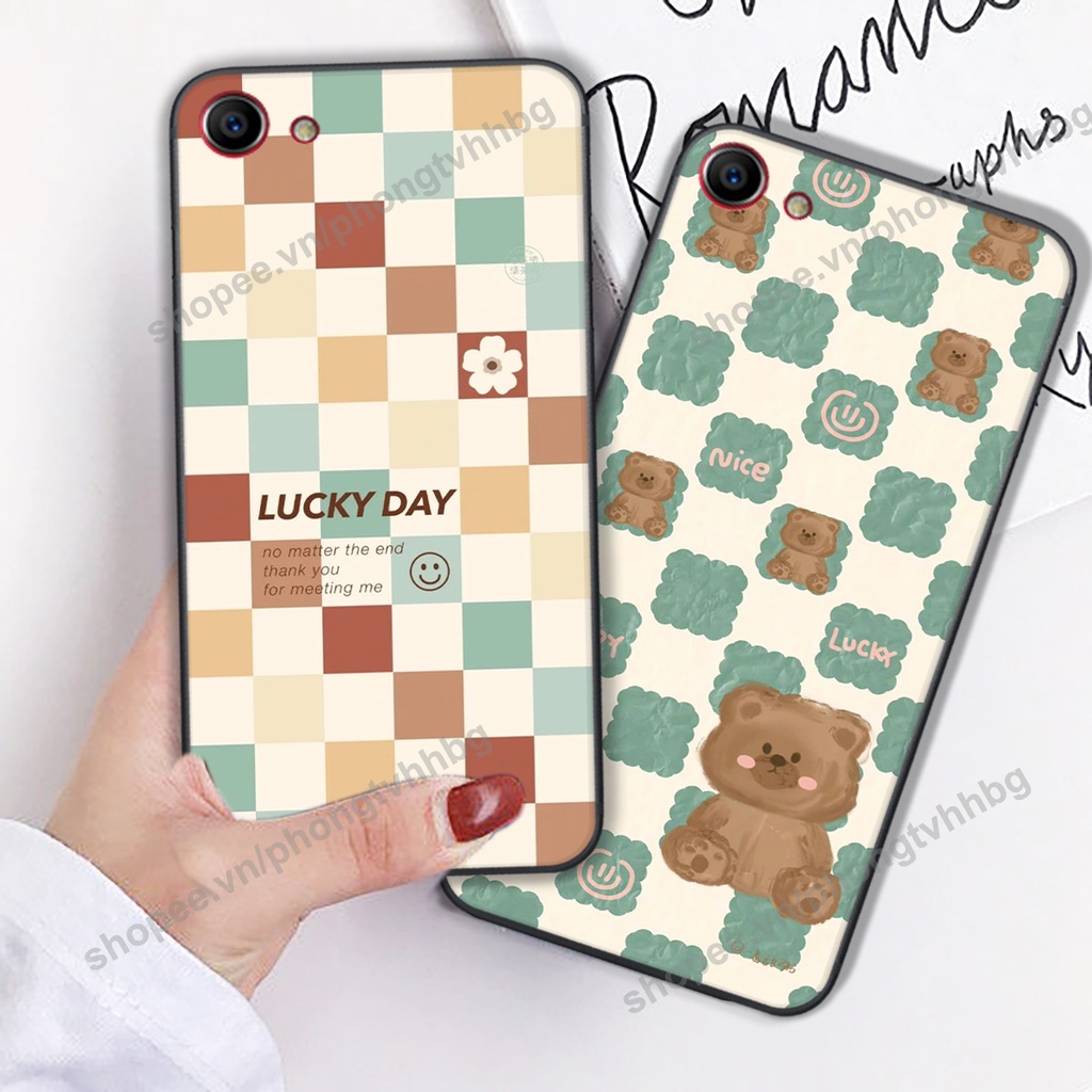 Ốp lưng Realme 1 / Realme 2 / Oppo F7 Youth trái tim gấu thể thao , smile mặt cười cực cute