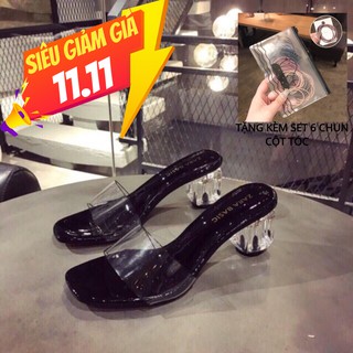 Guốc trong quai ngang 5 phân trong suốt 2019 new