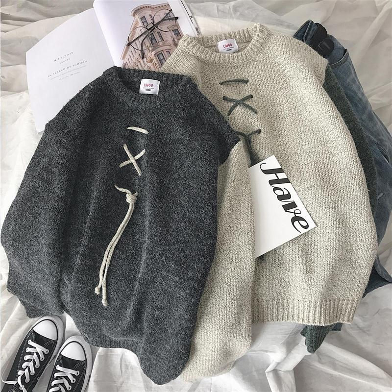 Áo Sweater Cổ Tròn Phong Cách Hàn Quốc Cho Nam